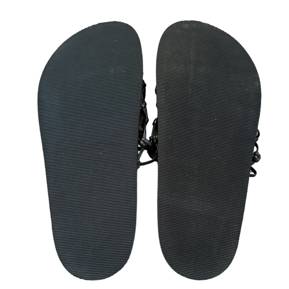 St. Agni Macrame Gio Slide Sandals - Black 40 - Picture 7 of 9